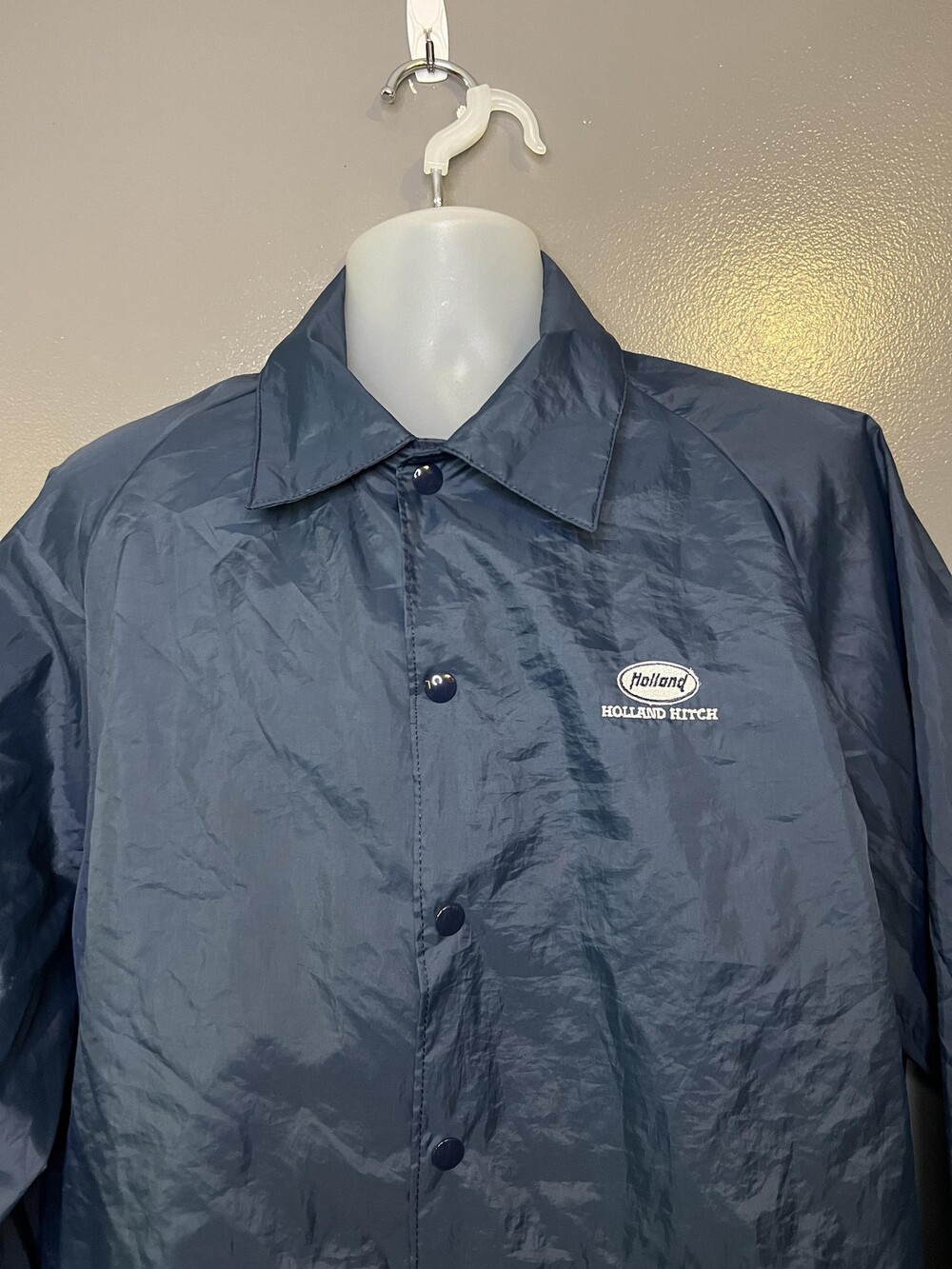 Vintage Dunbrooke Jacket Mens XL Blue Pla-Jac Holland Hitch Windbreaker USA